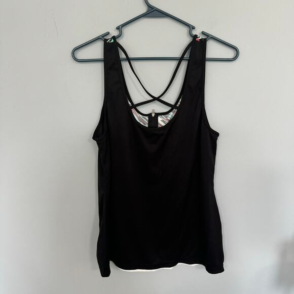 GSX by Grand Slam Activewear Tank Top Sleeveless Women's Size XL Strappy Back - Picture 3 of 4